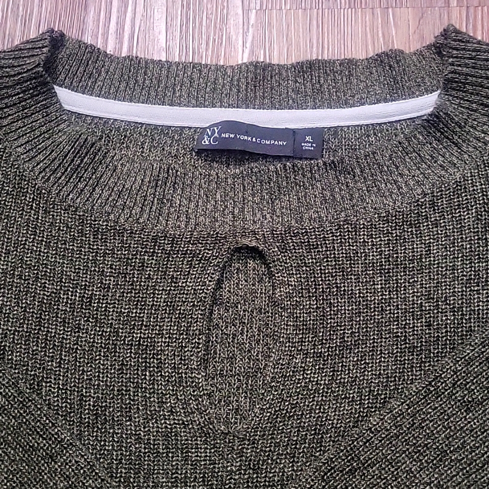 Ny&C New York & Company Green Sweater Xl